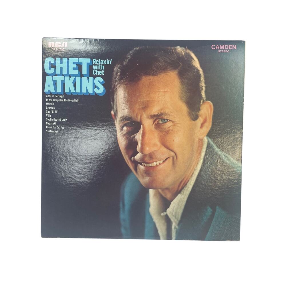 Vintage 1969 Relaxin' With Chet Atkins Camden Stereo Vinyl LP Record Album